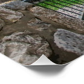 Poster Rue de pierre étroite à Dubrovnik (Coin)