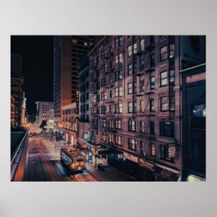 Poster Rue de San Francisco la nuit
