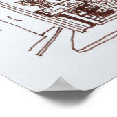 Poster Rue du Dragon, Saint-Germain-des-Prés, Paris (Coin)