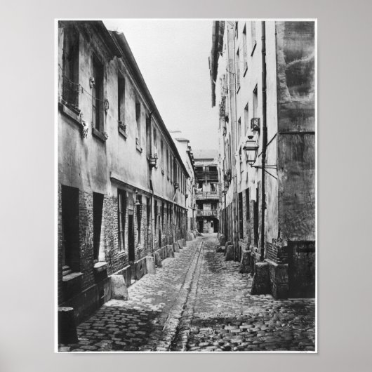 Poster Rue du Fer-a-Moulin, Paris, 1858-78 (Devant)