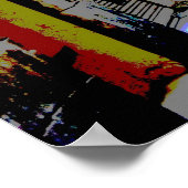 Poster rue européenne psychédélique Imprimer (Coin)