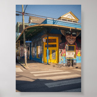 Poster rue Frenchmen La Nouvelle-Orléans