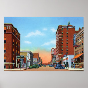 Poster Rue grande de sauterelle du Nébraska d'île