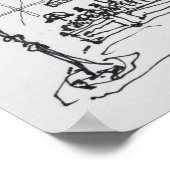 Poster Rue historique St Martin, Paris, France (Coin)