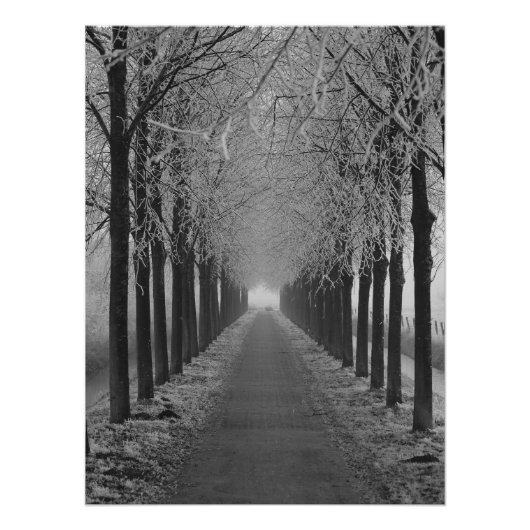 Poster Rue hiver (Devant)