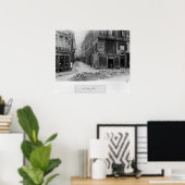 Poster Rue Maitre Albert Paris, 1858-78 (Bureau à domicile)