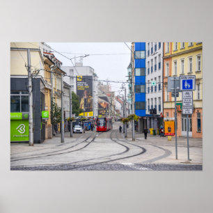 Poster Rue moderne de Bratislava, Slovaquie