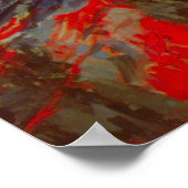Poster Rue Montorgueil avec drapeaux par Claude Monet (Coin)