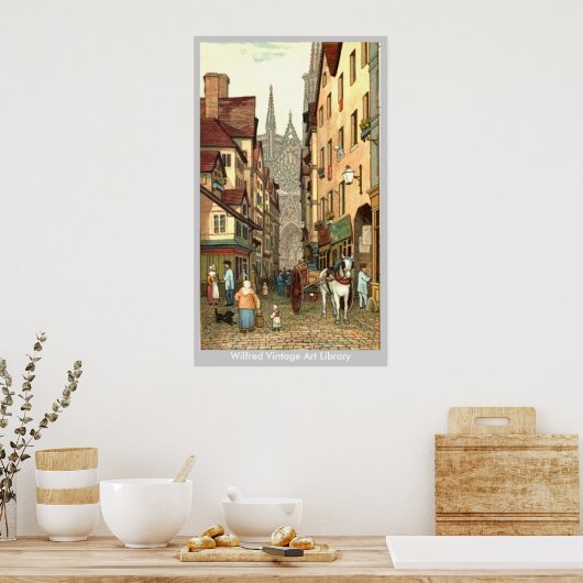 Poster Rue Rouen (Cuisine)