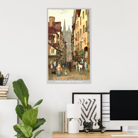 Poster Rue Rouen (Bureau à domicile)