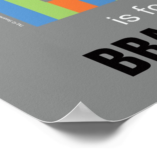 Poster Rue Sésame | B est pour Bert (Coin)