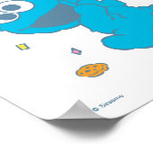 Poster Rue Sésame | Baby Shower Cookie Monster (Coin)