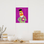 Poster Rue Sésame | Bert Holding Book (Cuisine)