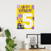 Poster Rue Sésame | Compter la couleur de nombre par nomb (Bureau à domicile)