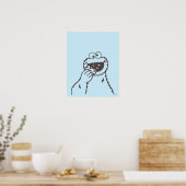 Poster Rue Sésame | Cookie Monster (Cuisine)