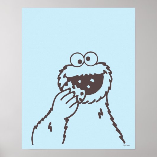 Poster Rue Sésame | Cookie Monster (Devant)