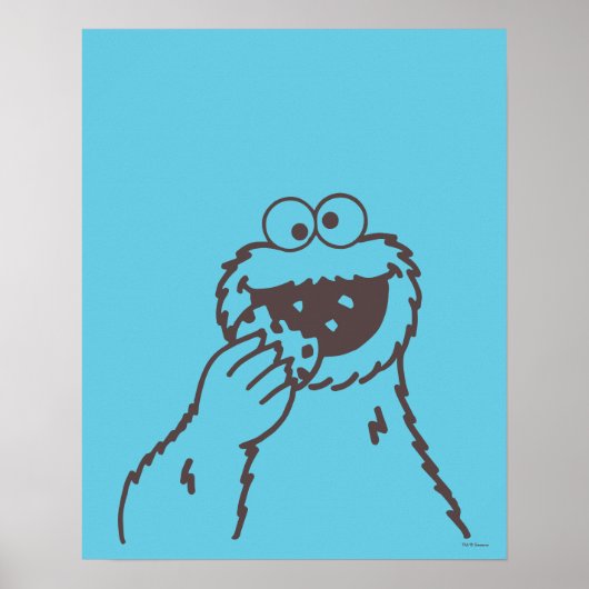 Poster Rue Sésame | Cookie Monster (Devant)