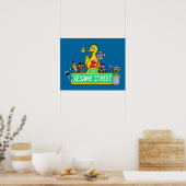 Poster Rue Sésame | Couleur complète avec Pals (Cuisine)