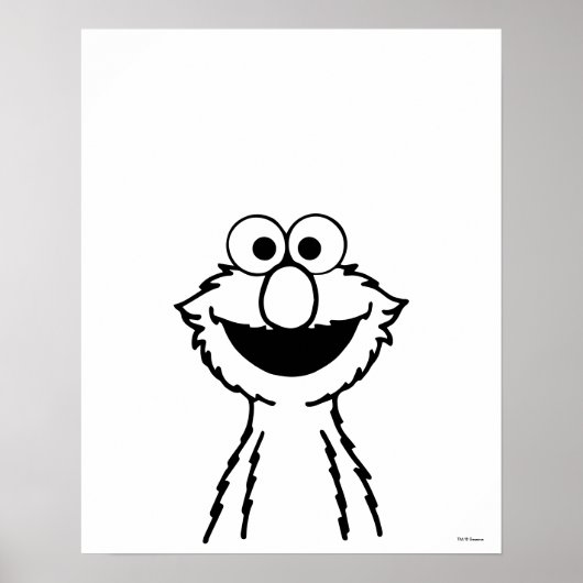 Poster Rue Sésame | Elmo (Devant)