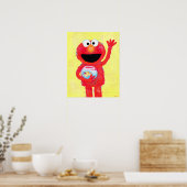 Poster Rue Sésame | Elmo avec Goldfish (Cuisine)