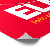 Poster Rue Sésame | Elmo Beaucoup de rires depuis 1984 (Coin)