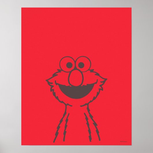 Poster Rue Sésame | Elmo Bright (Devant)