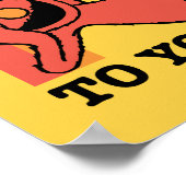 Poster Rue Sésame | Elmo Soyez gentil avec votre esprit (Coin)