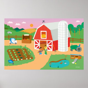 Poster Rue Sésame   Scène agricole