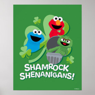 Poster Rue Sésame   Shenanigans shamrocks !