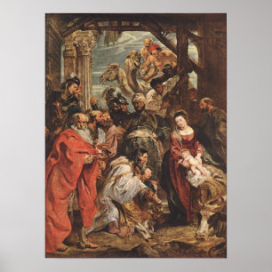 POSTER RUEBENS-THE ADORATION OF THE MAGI-PRINT