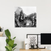 Poster Ruée vers l'or en Alaska, années 1890 (Bureau à domicile)