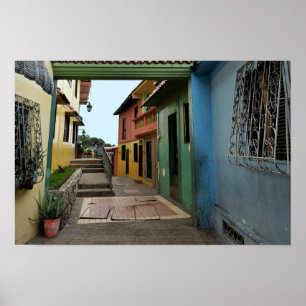 Poster Ruelle colorée de Guayaquil