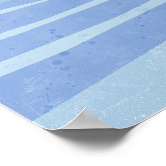 Poster Rues bleues (Coin)