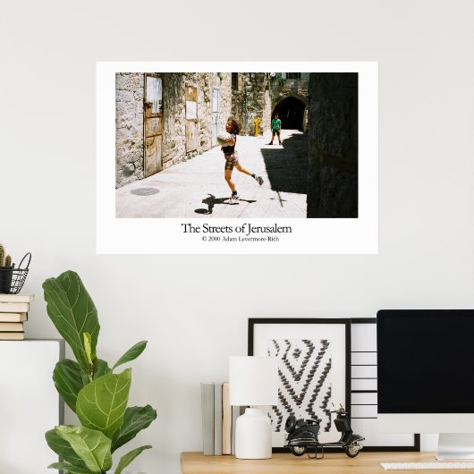 Poster Rues de Jérusalem (Bureau à domicile)
