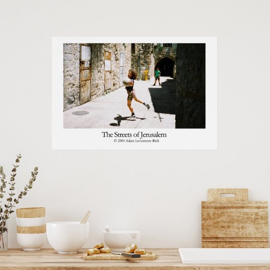 Poster Rues de Jérusalem (Cuisine)