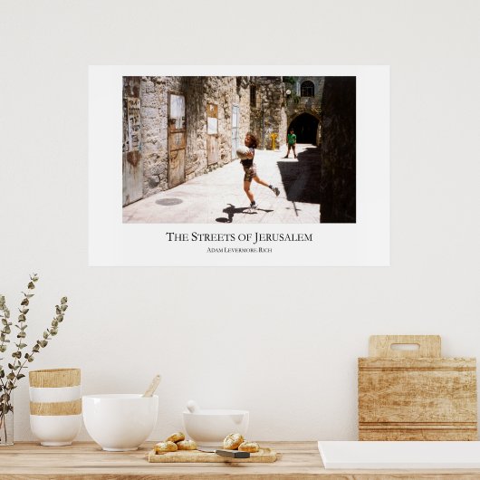 Poster Rues de Jérusalem - Grande version (Cuisine)