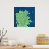 Poster Rues de San Francisco avec élévation de niveau de (Cuisine)