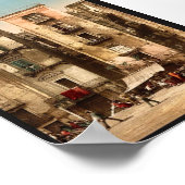 Poster Rues étroites, Naples, Italie classique Photochrom (Coin)