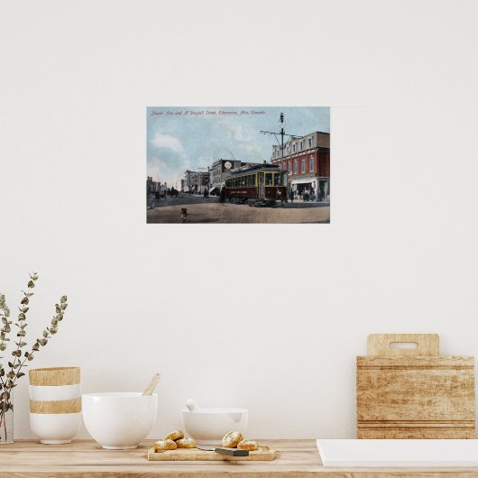 Poster Rues Jasper et McDougall (Cuisine)