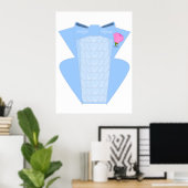 Poster Ruffed Blue Tuxedo (Bureau à domicile)