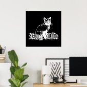 Poster Rug Life - Chat Gangsta (Bureau à domicile)