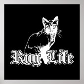 Poster Rug Life - Chat Gangsta (Devant)