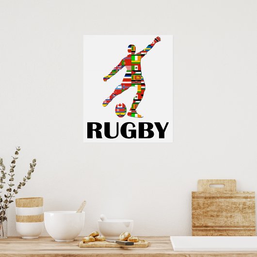 Poster Rugby (Cuisine)