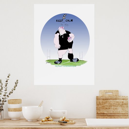 Poster rugby à haka, tony fernandes (Cuisine)