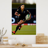 Poster Rugby à XV féminin (Cuisine)