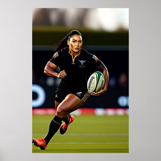 Poster Rugby à XV féminin (Devant)