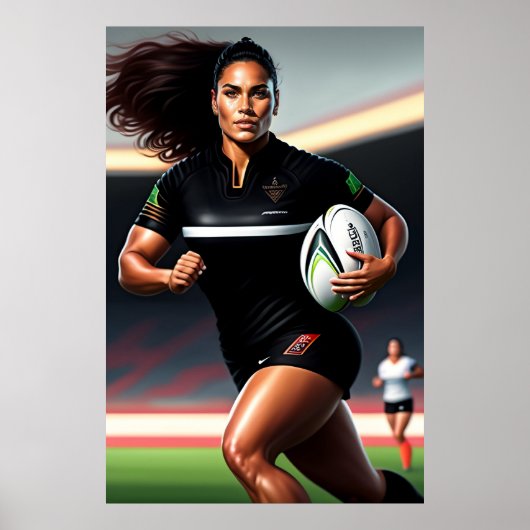 Poster Rugby à XV féminin (Devant)