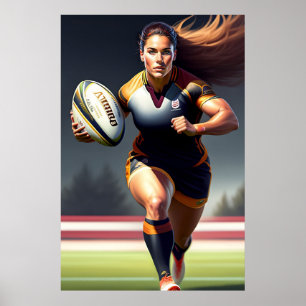 Poster Rugby à XV féminin