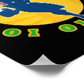 Poster Rugby Australie, Wallabies Aussie Aussie Aussie Oi (Coin)