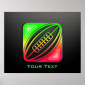 Poster Rugby élégant (Devant)